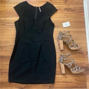 Free People Black Mini Dress NEW
